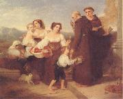 Charles Lock Eastlake The Salutation to the Aged Friar oil painting